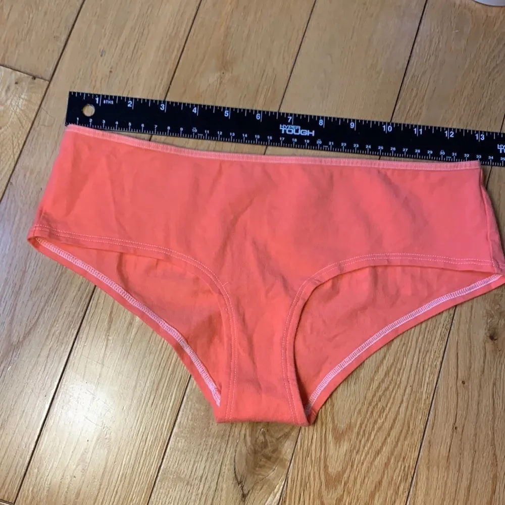 Vintage Victoria Secret “show me your” low rise hipster size medium orange color